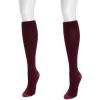 imageMUK LUKS womens 2 Pair Pack Nylon Compression Knee High SocksBurgundy