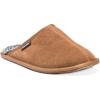 imageMUK LUKS Mens Dave Printed Berber Suede Scuff SlipperTan