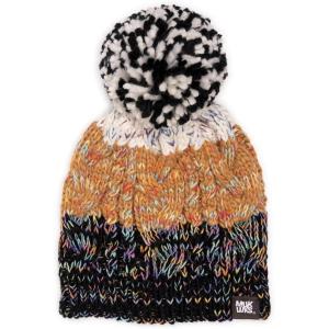 imageMUK LUKS Womens Colorblock Stripe Cable BeanieEbony  Space Dye Marl
