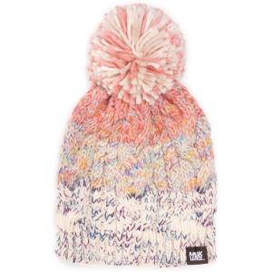 imageMUK LUKS Womens Colorblock Stripe Cable BeanieIvory  Space Marl