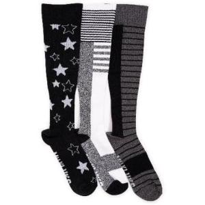 imageMUK LUKS Womens Cotton Compression KneeHigh SocksBlack