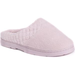 imageMUK LUKS Womens Micro Chenille Trimmed Clog SlippersBluePink