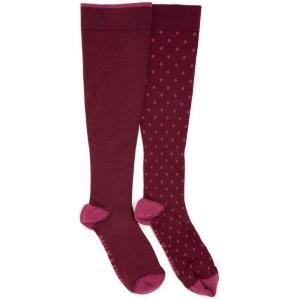 imageMUK LUKS womens 2 Pair Pack Nylon Compression Knee High SocksBurgundy
