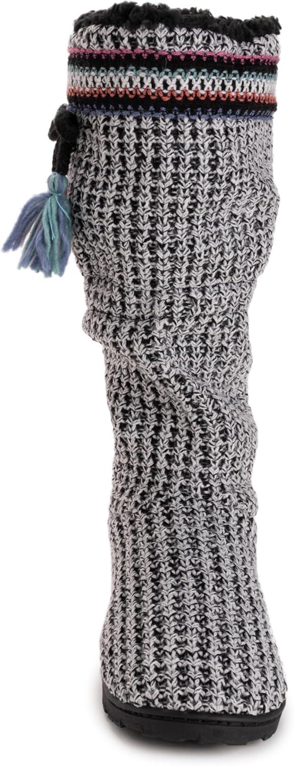 imageMUK LUKS Womens Tabbi Toggle SlipperBlackWhite