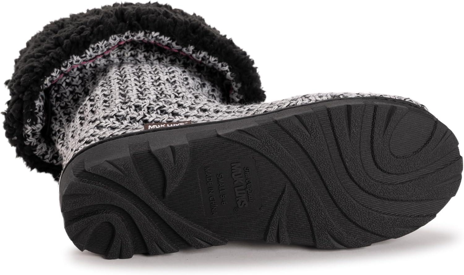 imageMUK LUKS Womens Tabbi Toggle SlipperBlackWhite