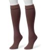 imageMuk Luks Womens Fleece Lined 2 Pair Pack Knee High SocksBrown
