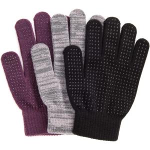 imageMUK LUKS womens GlovesBlackGreyPlum