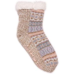 imageMUK LUKS Womens Pieced Cabin SoxPastel Multi