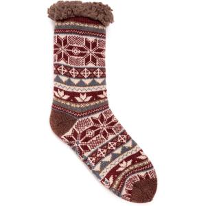 imageMUK LUKS mens Cabin SoxCrimsonBrown