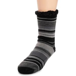 imageMUK LUKS mens Cabin SockGrey Stripe