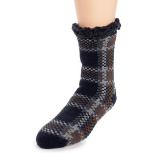 imageMUK LUKS mens Cabin SockPlaid Navy