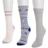 imageMUK LUKS womens Boot Socks 3 Pair PackIcy Blue