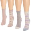 imageMUK LUKS womens Womens 4 Pair Pack Holiday Boot SocksDreamer