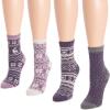imageMUK LUKS womens Womens 4 Pair Pack Holiday Boot SocksPurple