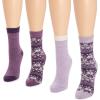 imageMUK LUKS womens Womens 4 Pair Pack Holiday Boot SocksSugar Plum