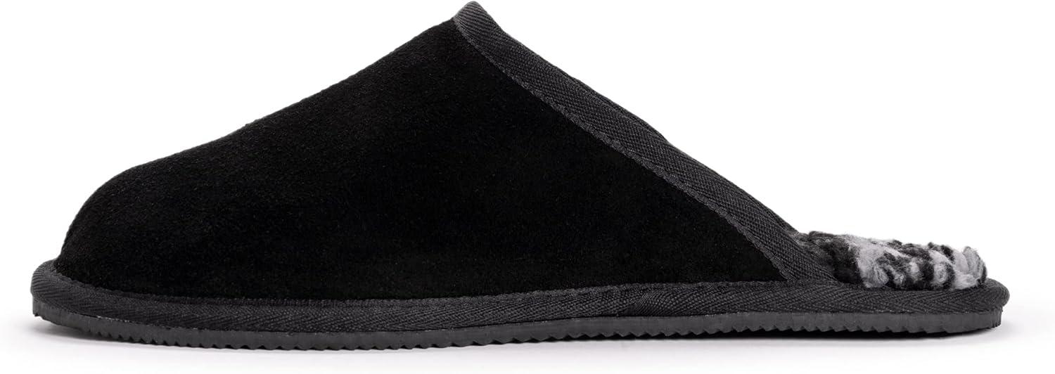 imageMUK LUKS mens Muk Luks Mens Dave Printed Berber Suede ScuffBlack