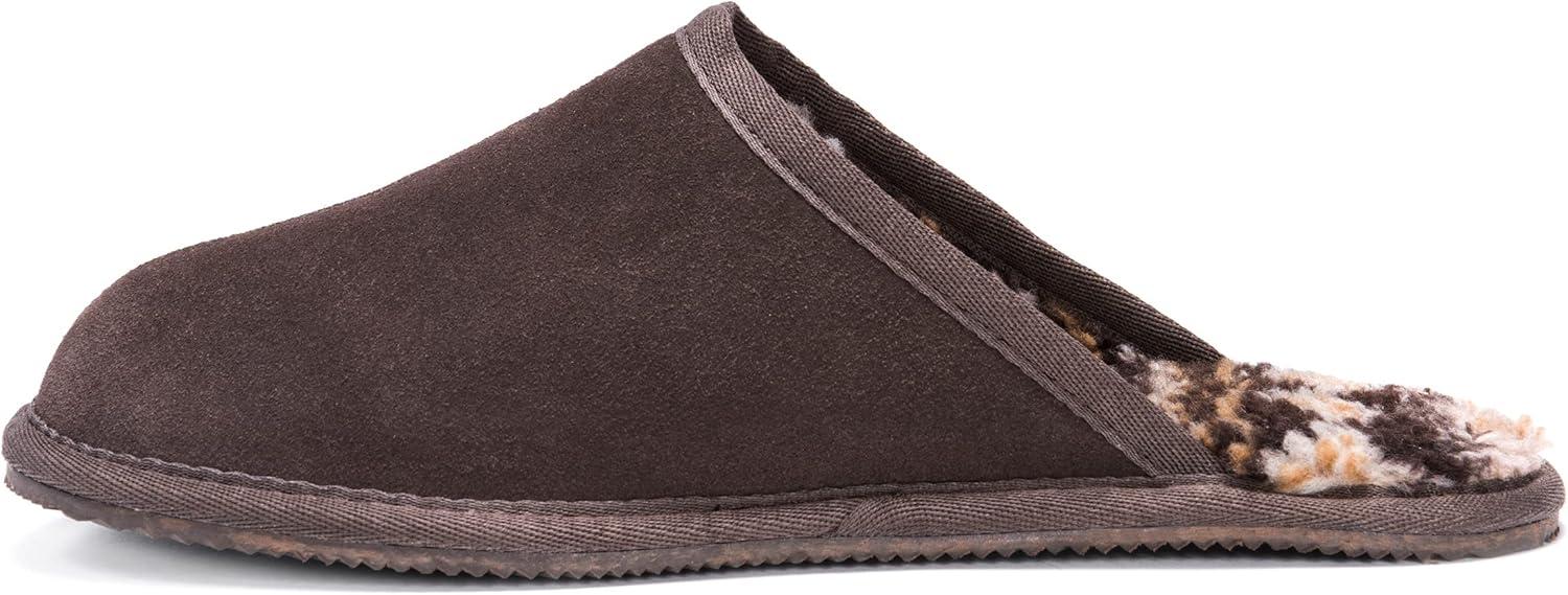 imageMUK LUKS mens Muk Luks Mens Dave Printed Berber Suede ScuffChocolate