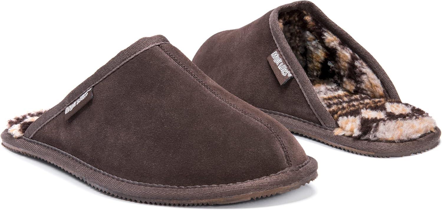 imageMUK LUKS mens Muk Luks Mens Dave Printed Berber Suede ScuffChocolate
