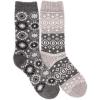 imageMUK LUKS womens Wool Socks 2 Pair PackDark GreyLight Grey