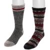 imageMUK LUKS mens 2 Pk Heat Retainer SocksCandy AppleBlack