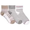 imageMUK LUKS womens 3 Pair Pack Quarter Crew Cotton Compression SocksGrey