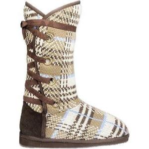 imageMUK LUKS Womens Lace Back BootNeutralLight Blue