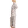 image:imageMUK LUKS 3 Piece Womens Pajamas  Anything Sleep and Lounge Set Matching Long Sleeve Cardigan Conjunto de Pijama GreyCotton Candy M