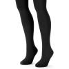image:imageMUK LUKS Womens 2 Pair Pack Fleece Lined TightsCharcoalBlack