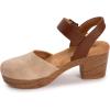 image:imageMUK LUKS Womens Merritt Closed Toe Quarter Strap ShoeNaturalGold