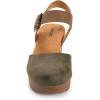 image:imageMUK LUKS Womens Merritt Closed Toe Quarter Strap ShoeOliveTan