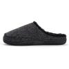 image:imageMUK LUKS mens Mens Faux Wool Clog SlippersBlack