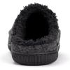 image:imageMUK LUKS mens Mens Faux Wool Clog SlippersBlack