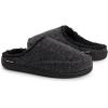 image:imageMUK LUKS mens Mens Faux Wool Clog SlippersBlack