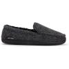 image:imageMUK LUKS mens Mens Faux Wool Moccasin SlippersBlack