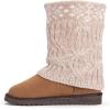image:imageMUK LUKS Womens Cheryl Faux Suede Pull On Winter amp Snow BootsTan