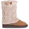 image:imageMUK LUKS Womens Cheryl Faux Suede Pull On Winter amp Snow BootsTan