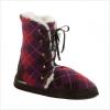 image:imageMUK LUKS Womens Muk Luks Fairisle Lace Up Fur Bootie Ankle BootFairisleGodiva