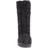 image:imageMUK LUKS Womens Muk Luks Fluffy Cable Toggle Boot BootFluffy CableBlack