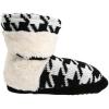 image:imageMUK LUKS Womens Muk Luks Houndstooth Sherpa Wrap Bootie Ankle BootHoundstoothNeutral Black