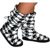 image:imageMUK LUKS Womens Muk Luks Houndstooth Toggle Boot BootHoundstoothNeutral Black