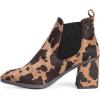 image:imageMuk Luks Womens Isabelle Heeled Bootie Wheeled Heel ShoeCognac