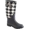 image:imageMUK LUKS Womens Muk Luks Houndstooth Rain Boots BootHoundstoothNeutral Black