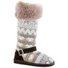 image:imageMUK LUKS Womens Muk Luks Nordic Belted Knit With Fur BootDiamondsBerry