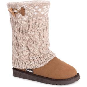image:imageMUK LUKS Womens Cheryl Faux Suede Pull On Winter amp Snow BootsTan
