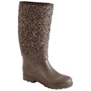image:imageMUK LUKS Womens Muk Luks Fluffy Cable Rain Boots BootFluffy CableBrown