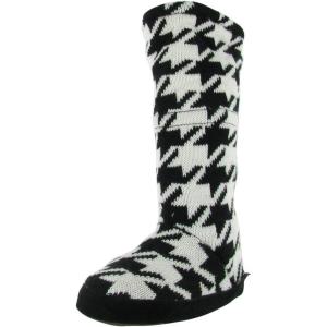 image:imageMUK LUKS Womens Muk Luks Houndstooth Toggle Boot BootHoundstoothNeutral Black