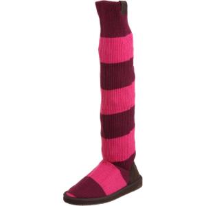 image:imageMUK LUKS Womens Rugby Stripe BootDark CherryFuchsia