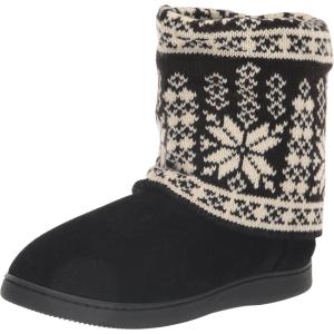 image:imageMuk LUKS Muk LUKS Womens Raquel SlippersOxford ShoeBlk Snowflake