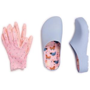 image:imageMUK LUKS Womens Garden Clogs and Gloves SetsChicken Party