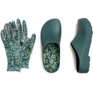 image:imageMUK LUKS Womens Garden Clogs and Gloves SetsGreen Floral
